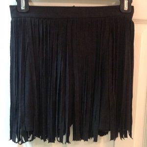 BB Dakota Skirts - BB Dakota Suede Fringe Skirt BB Dakota Skirts - BB Dakota Suede Fringe Skirt